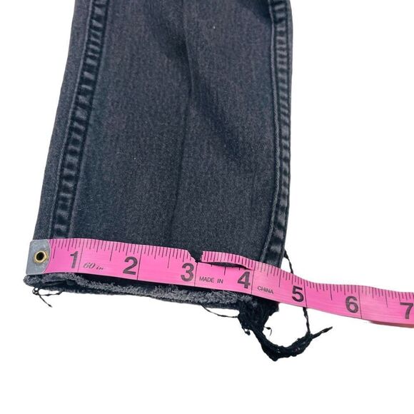 10/$25🦋 H&M &Denim Black Raw Hem Skinny Jeans - Size 25 - Picture 12 of 13
